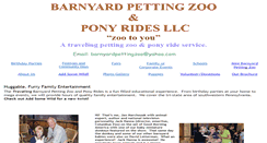 Desktop Screenshot of barnyardpettingzoo.com